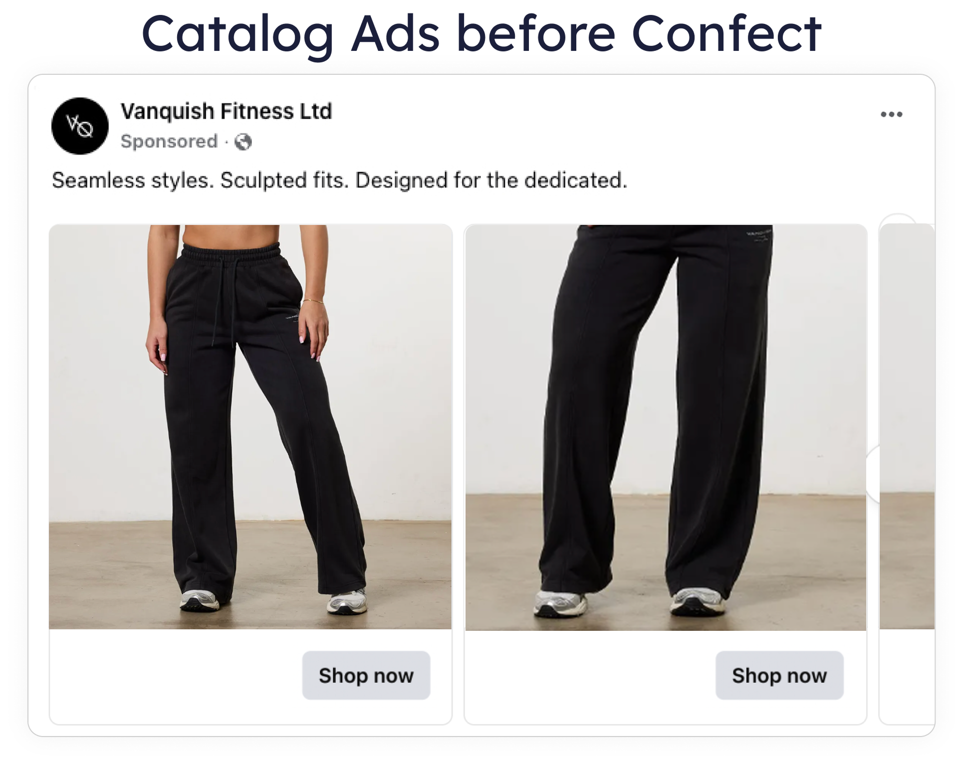 Vanquish Prospa catalog ads before confect